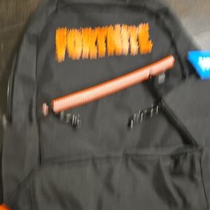 Fortnite Kids Backpack - Black and Orange